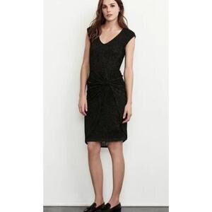 Velvet by Graham & Spencer damara Twisted Sleeveless Hi Low Dress Black XS